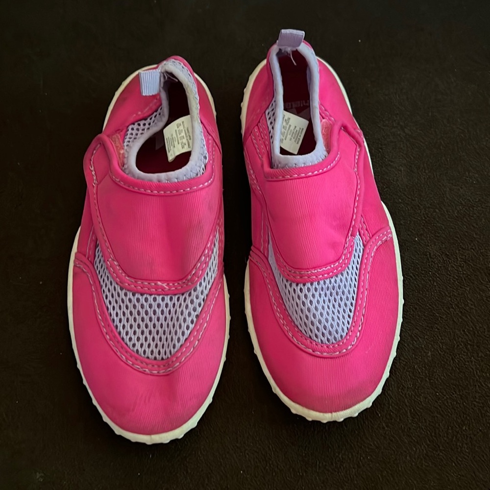 Girls Athletech swim (water)  Shoes size 13/1- pink with Velcro